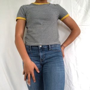 Black and white striped t-shirt